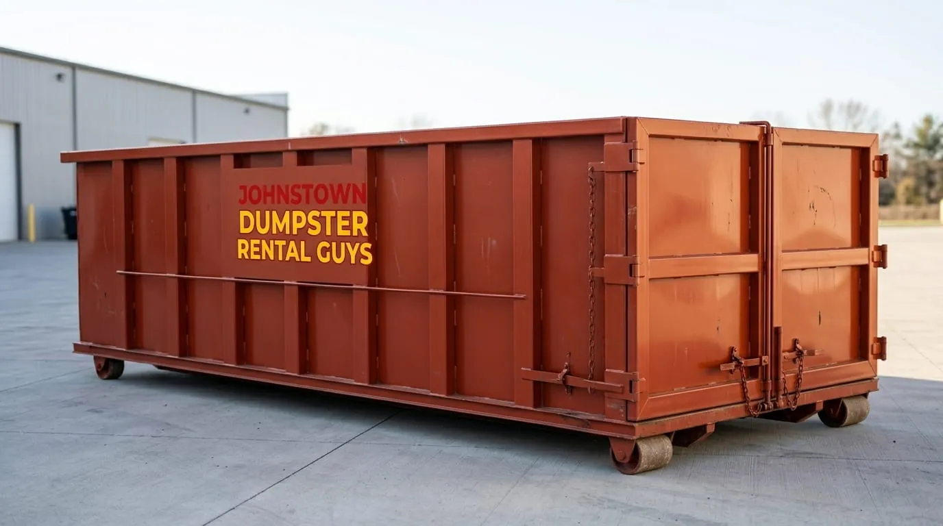 10, 15, 20 and 30 yard roll-off dumpsters available for rent in Johnstown, PA